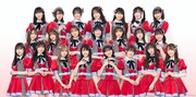 NGT48。上段中央が西村菜那子。