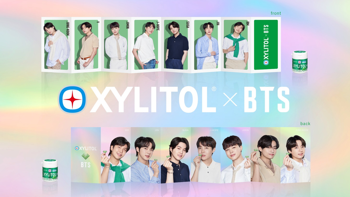 XYLITOL×BTS オリジナル折りたたみ式カード