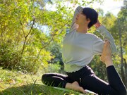 ヨガ体験コーナーのイメージ。