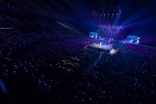 「ATEEZ 2022 WORLD TOUR [THE FELLOWSHIP : BEGINNING OF THE END] in JAPAN」7月16日公演の様子。