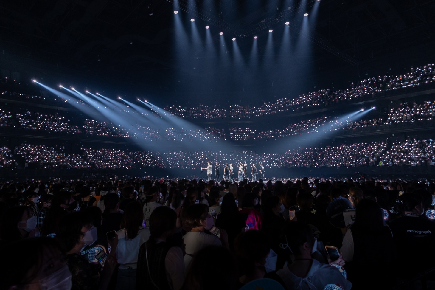 「ATEEZ 2022 WORLD TOUR [THE FELLOWSHIP : BEGINNING OF THE END] in JAPAN」7月16日公演の様子。