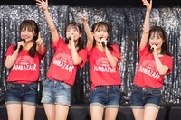左から早川夢菜、坂田心咲、隅野和奏、浅尾桃香。 (c)NMB48