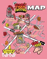 「NiziU TOKYO STREET FOOD HOPPING」マップ