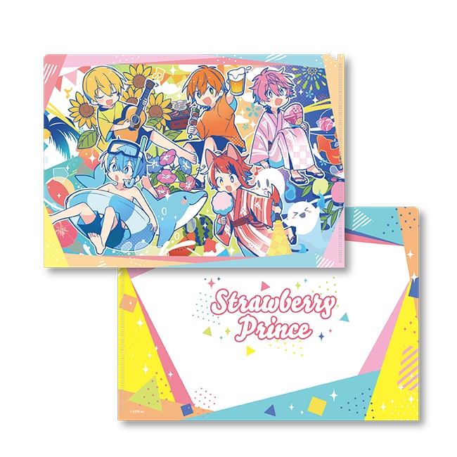 「Strawberry Summer!! すとぷり夏の苺文化祭!!」会場限定グッズの「すとぷりA4クリアファイル（2022 Strawberry Summer ver.!!）夏休み」。