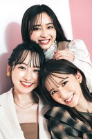 上から順に井上和、一ノ瀬美空、菅原咲月。