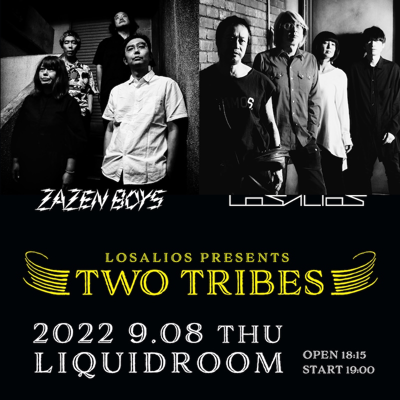「LOSALIOS Presents "TWO TRIBES"」ビジュアル