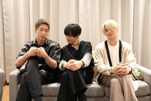 左から陣、川村壱馬、海沼流星。