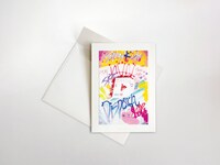 物販コーナーで販売される、「D'FESTA TOKYO」オリジナルのArtist paintingポストカード。(c)DISPATCH