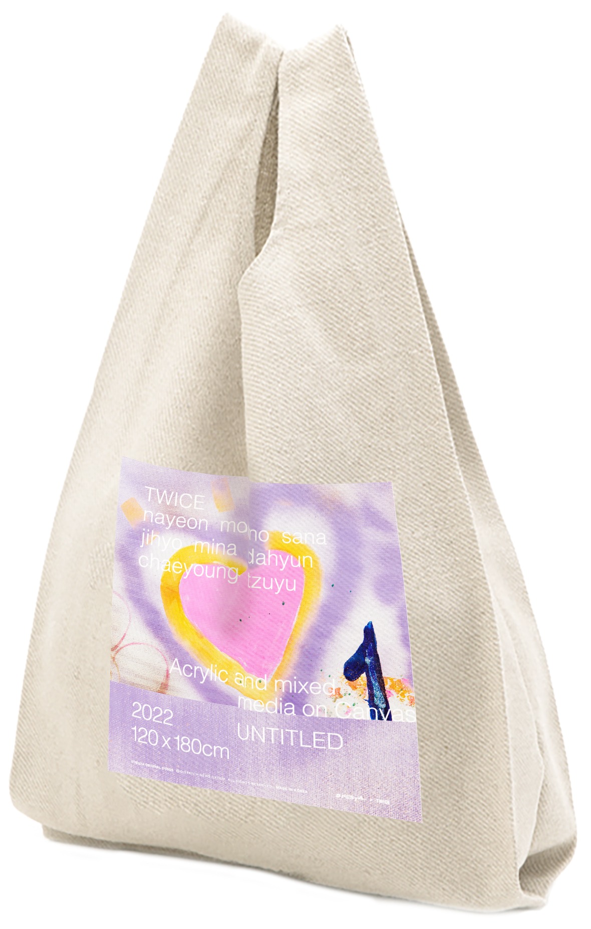 物販コーナーで販売される、「D'FESTA」折り畳み式のArtist paintingエコバッグ。(c)DISPATCH