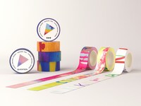 物販コーナーで販売される、「D'FESTA」オリジナルマスキングテープ。(c)DISPATCH