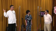 左から長谷川忍、Rei、タモリ。（写真提供：テレビ朝日）