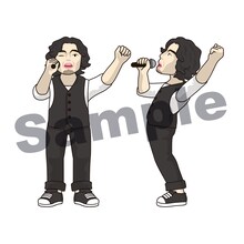 VICTOR ONLINE STORE限定セットに付属する斉藤和義フィギュア。（※画像はイメージです。実際のフィギュアはイラストを基に形成するため、実物と異なることがございます。予めご了承ください）