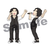 VICTOR ONLINE STORE限定セットに付属する斉藤和義フィギュア。(※画像はイメージです。実際のフィギュアはイラストを基に形成するため、実物と異なることがございます。予めご了承ください)