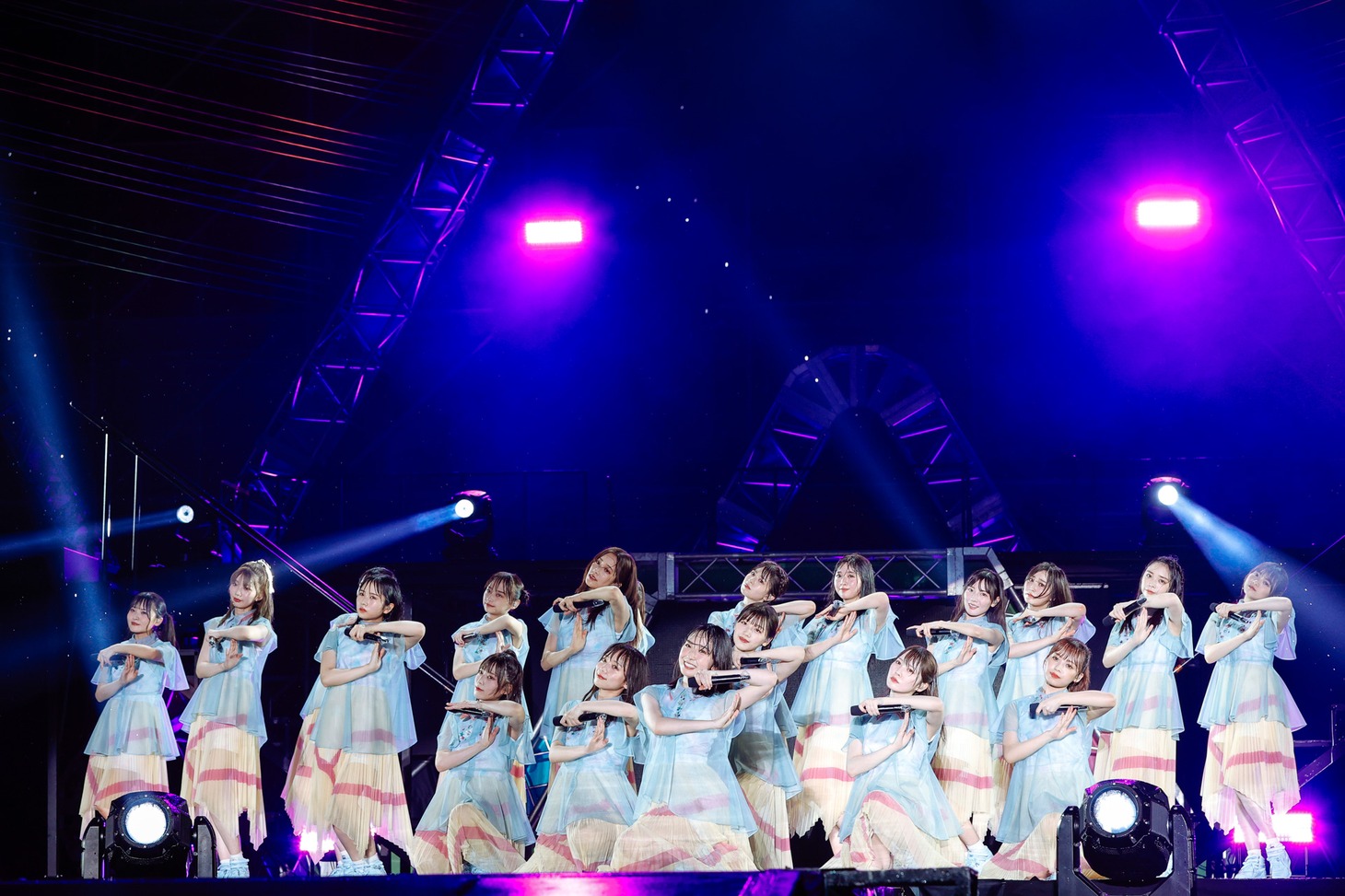 日向坂46「W-KEYAKI FES. 2022」の様子。（撮影：上山陽介）