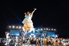 日向坂46「W-KEYAKI FES. 2022」の様子。（撮影：上山陽介）