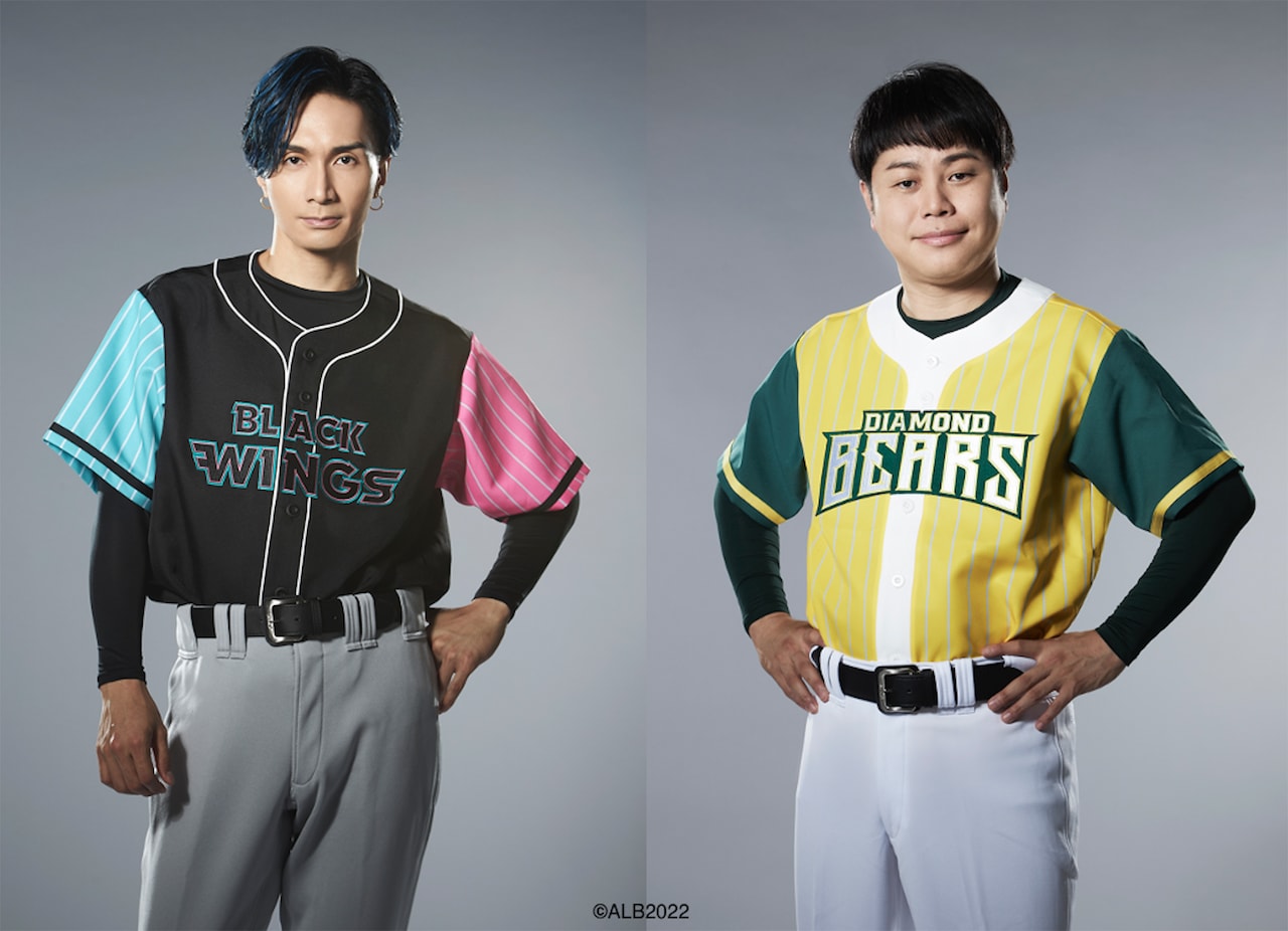 左からBLACK WINGS監督の橘ケンチ、DIAMOND BEARS監督の井上裕介。