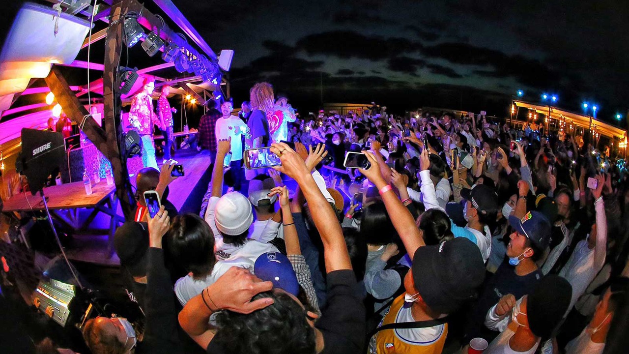 「epica SUNSET BBQ FES」2021年出演時のBAD HOP。