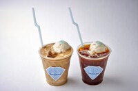 ovgo B.A.K.E.R Meiji St.とのコラボメニュー「TREASURE Coffee Oat Milk Latte / TREASURE Coffee Americano」。