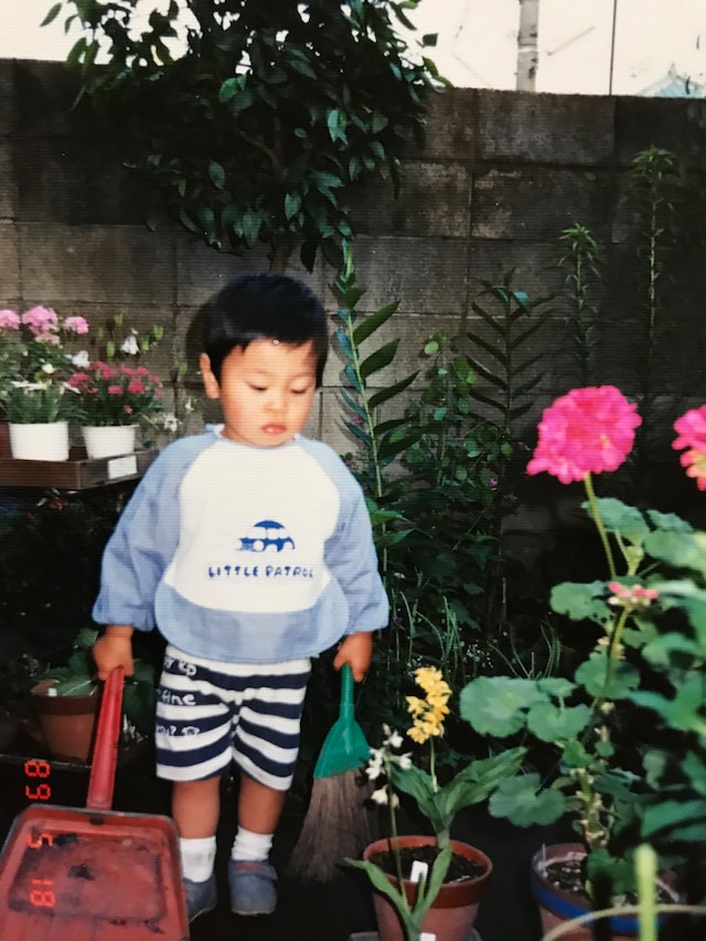 幼少期の三船雅也。