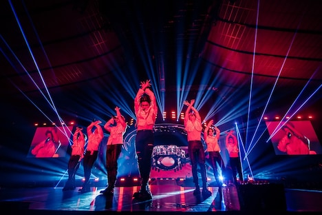 Stray Kids「Stray Kids 2nd World Tour "MANIAC" in JAPAN」国立代々木競技場第一体育館公演の様子。（撮影：田中聖太郎）