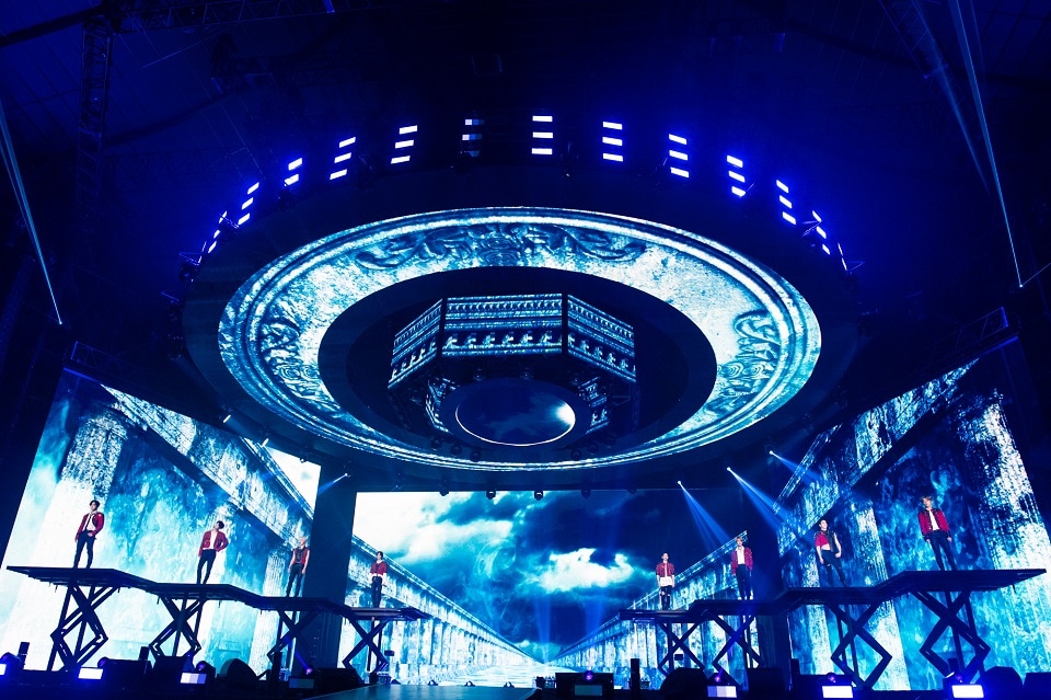 Stray Kids「Stray Kids 2nd World Tour "MANIAC" in JAPAN」国立代々木競技場第一体育館公演の様子。（撮影：田中聖太郎）