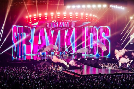 Stray Kids「Stray Kids 2nd World Tour "MANIAC" in JAPAN」国立代々木競技場第一体育館公演の様子。（撮影：田中聖太郎）