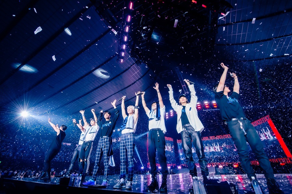Stray Kids「Stray Kids 2nd World Tour "MANIAC" in JAPAN」国立代々木競技場第一体育館公演の様子。（撮影：田中聖太郎）