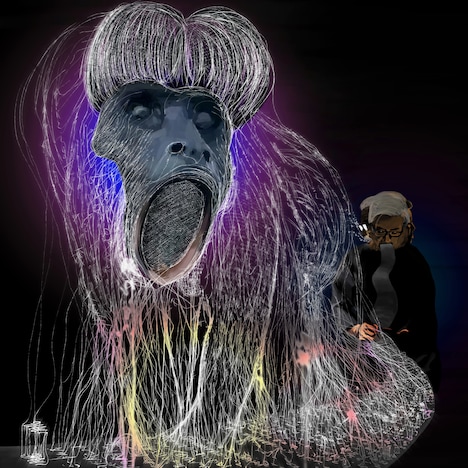 Dos Monos「だんでぃどん feat. 筒井康隆」ジャケット