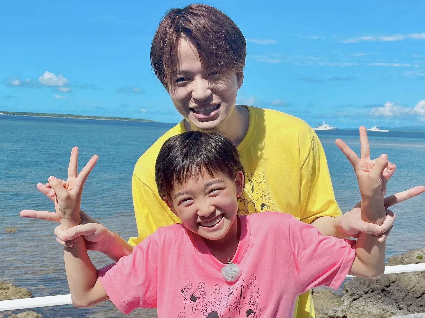 菊池風磨（Sexy Zone）と村山輝星。(c)日本テレビ