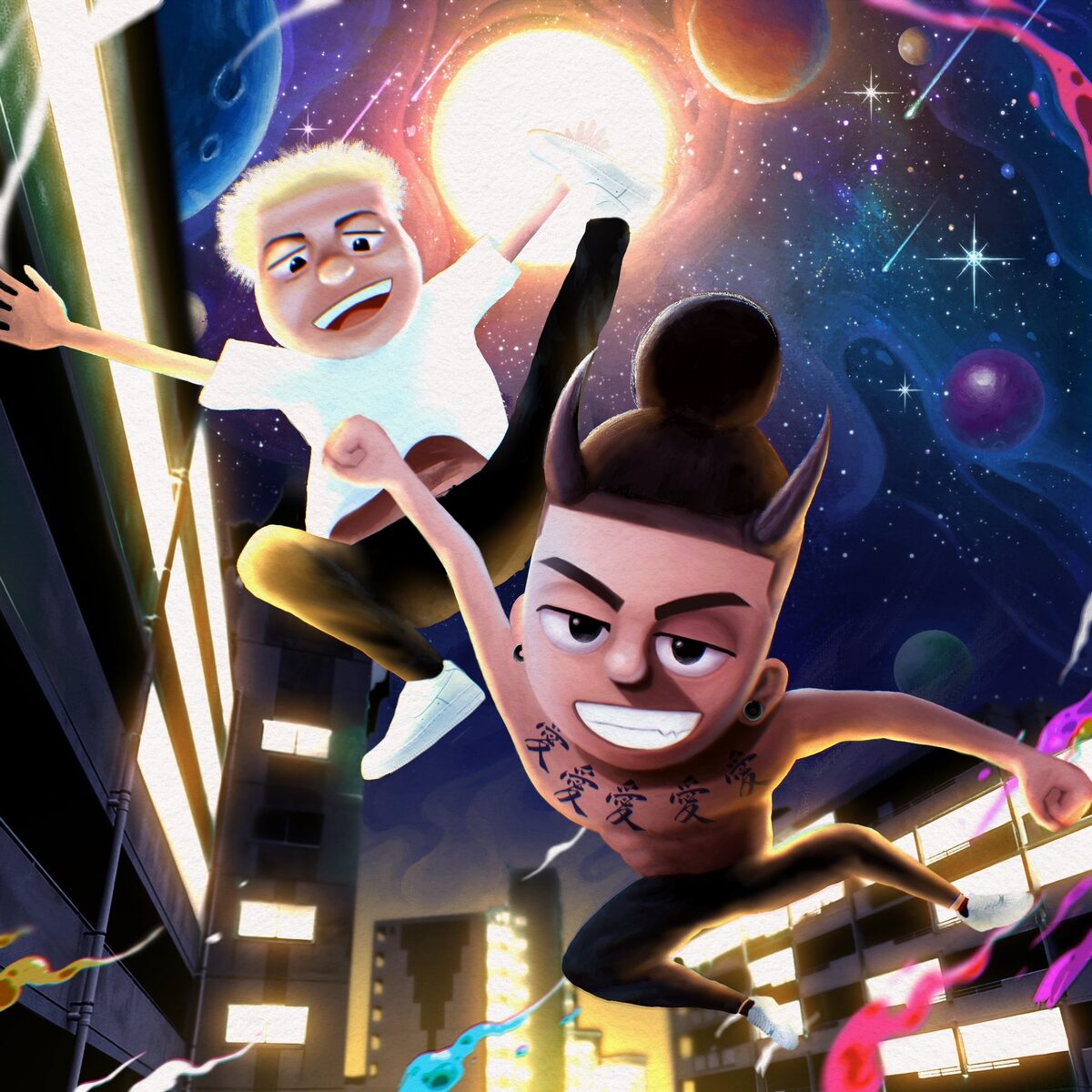 High School Dropout で知られるdadaと幼馴染のazu ダブルネームアルバム本日配信 音楽ナタリー