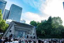 「lyrical school tour 2022 "L.S." FINAL @日比谷野外音楽堂」の様子。