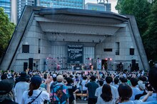 「lyrical school tour 2022 "L.S." FINAL @日比谷野外音楽堂」の様子。