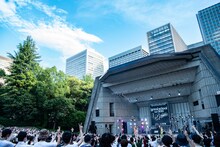 「lyrical school tour 2022 "L.S." FINAL @日比谷野外音楽堂」の様子。