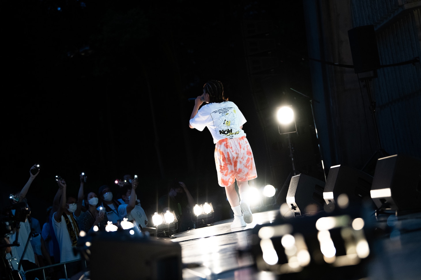 「lyrical school tour 2022 "L.S." FINAL @日比谷野外音楽堂」の様子。