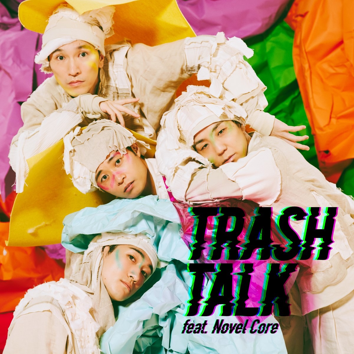 s**t kingz「TRASH TALK feat. Novel Core」配信ジャケット