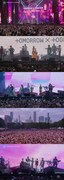 TOMORROW X TOGETHER「Lollapalooza」のステージでの様子。(P)&(C)BIGHIT MUSIC