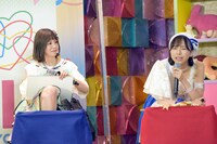 左から大場はるか（ナナランド）、鍛治島彩（アップアップガールズ（２））。