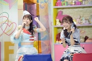 左から八木沙季(Lovelys)、田口空(アイドルカレッジ)。