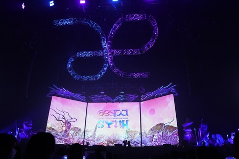 「aespa JAPAN PREMIUM SHOWCASE 2022 ～SYNK～」の様子。（撮影：上飯坂 一）