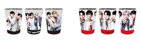 「コカ・コーラ ゼロ× ENHYPEN」オリジナルペアタンブラーデザイン