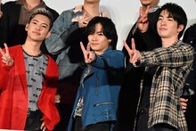 左から三山凌輝、川村壱馬、前田公輝。