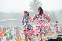 「エビ中 夏のファミリー遠足 略してファミえん in 山中湖 2022」1日目の様子。