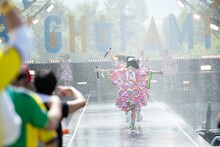 私立恵比寿中学「エビ中 夏のファミリー遠足 略してファミえん in 山中湖 2022」2日目の様子。