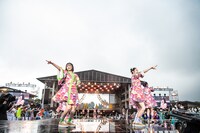 「エビ中 夏のファミリー遠足 略してファミえん in 山中湖 2022」1日目の様子。