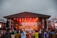 「エビ中 夏のファミリー遠足 略してファミえん in 山中湖 2022」1日目の様子。