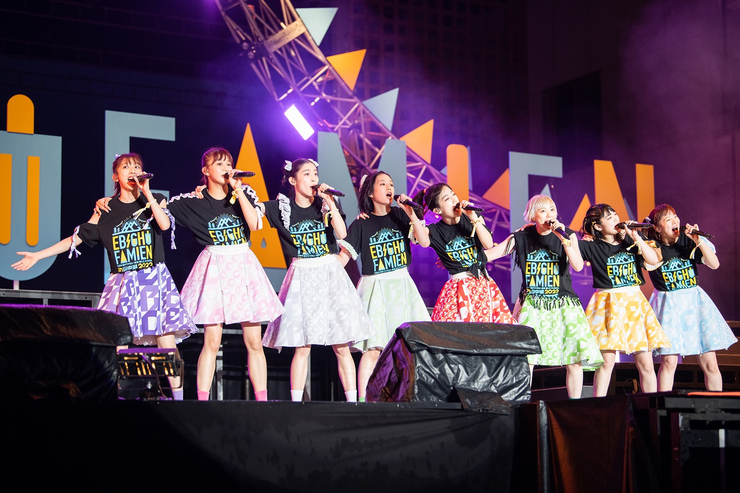 私立恵比寿中学「エビ中 夏のファミリー遠足 略してファミえん in 山中湖 2022」1日目の様子。