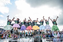 私立恵比寿中学「エビ中 夏のファミリー遠足 略してファミえん in 山中湖 2022」2日目の様子。