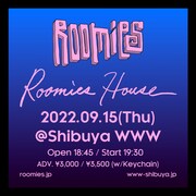 Roomiesワンマンライブ「Roomies House」フライヤー。