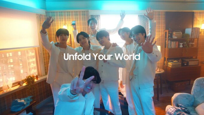 BTS×Galaxyコラボ映像公開、渋谷・表参道の屋外ビジョンを