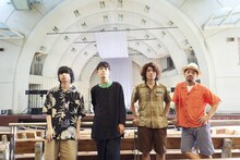 左から尾崎世界観、長谷川カオナシ、門出船出。（撮影：関信行）